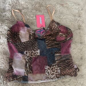 Edikted Women's Animal Print Top - Multicolor